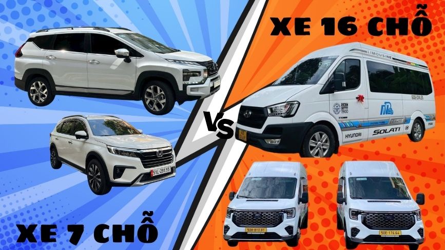 Nên chọn 7 chỗ hay 16 chỗ